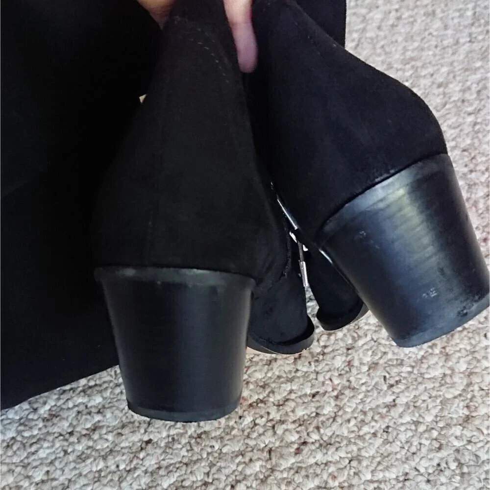Dolce Vita suede over the knee boots in black size 37.5